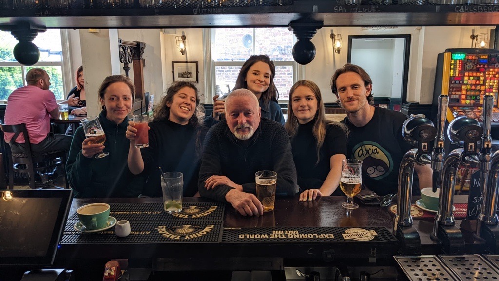 Jess at pub