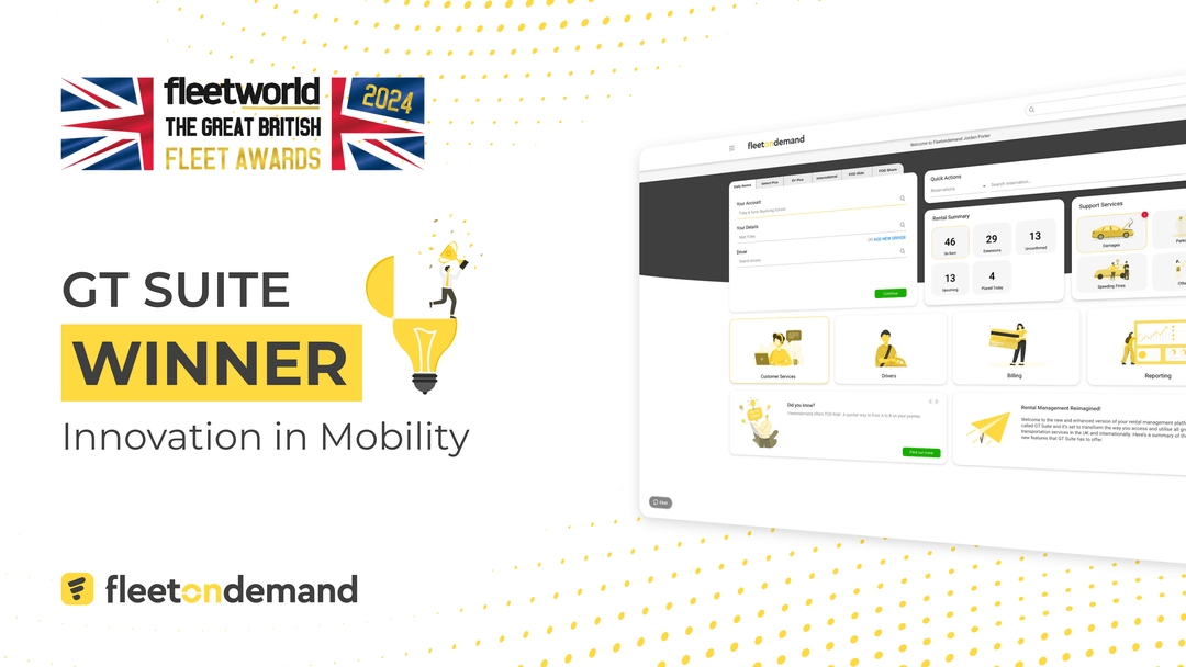 Fleetondemand’s GT Suite triumphs at Great British Fleet Awards 2024